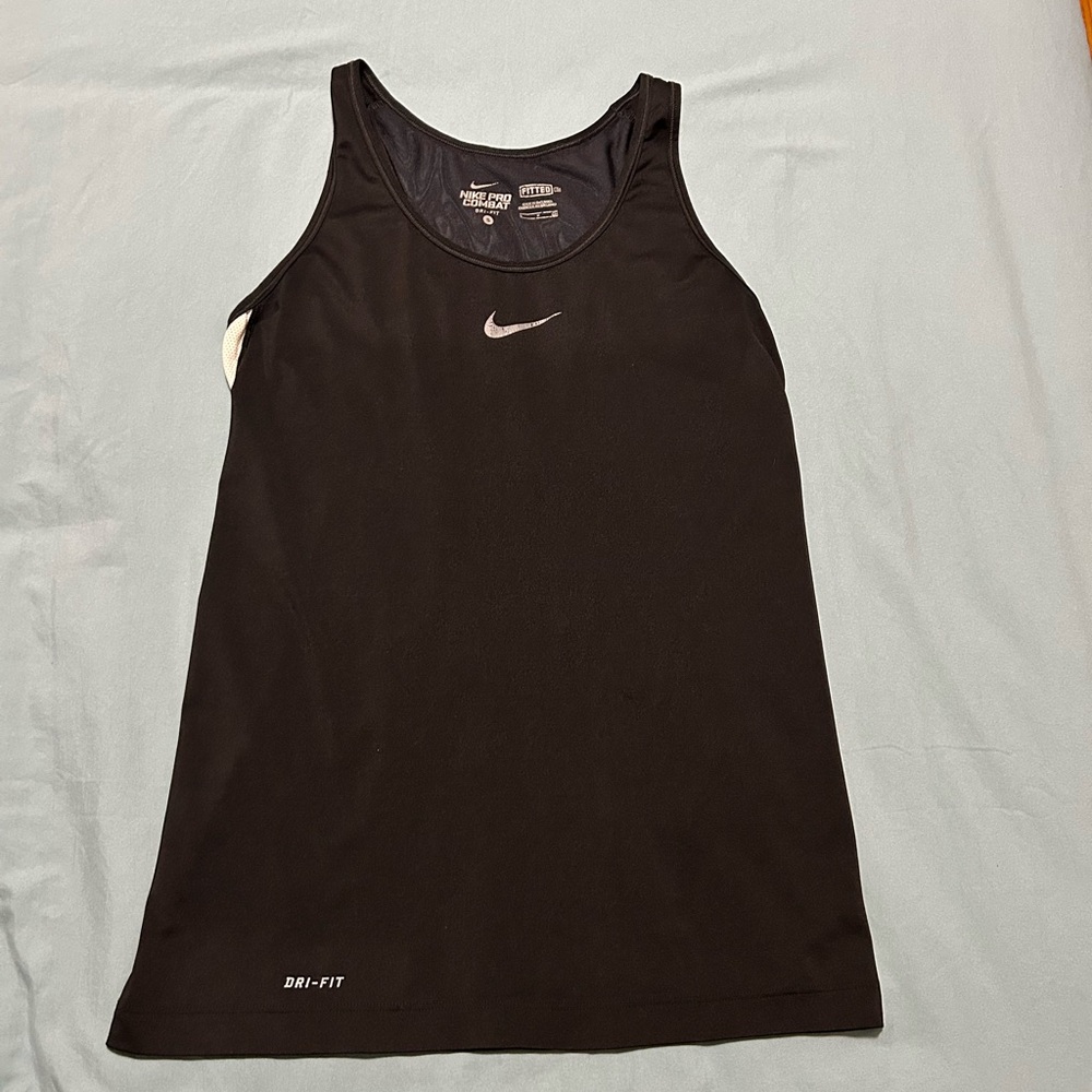 Nike Pro Combat Black Fitted Tank